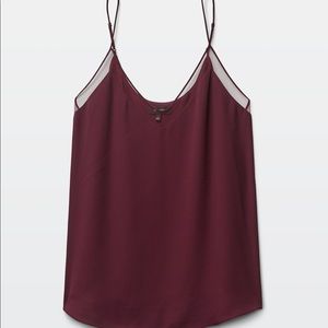 Babton Aritzia Galen Camisole Burgundy XS